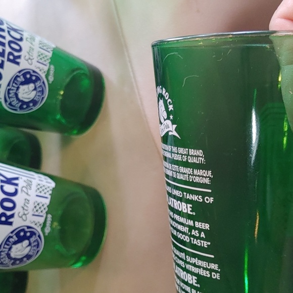 Bar Glasses 17 Rolling Rock Extra Pale Ale Glasses - Picture 4 of 5